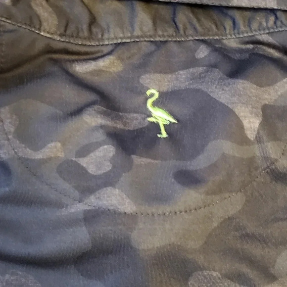 Tailorbyrd Mens Black Performance Short Sleeve Camo Print Polo Size XXL - Picture 8 of 10